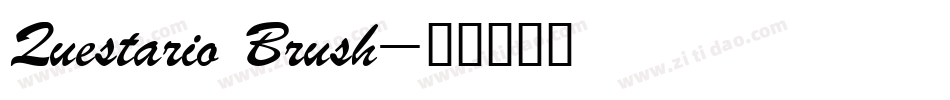 Questario Brush字体转换